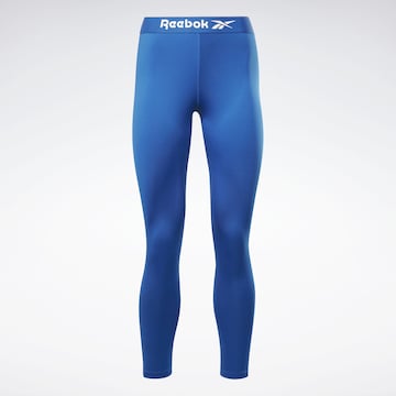Reebok Skinny Športne hlače | modra barva