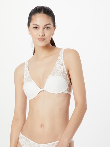 Women' Secret Triangle Bra in White: front