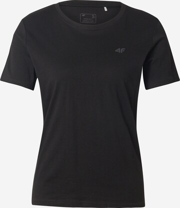 4F Sportshirt in Schwarz: Vorderseite