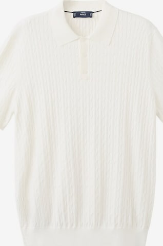 MANGO MAN Poloshirt 'Muga' in Weiß: Vorderseite