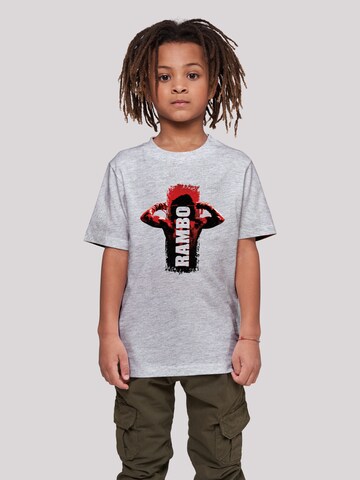 T-Shirt 'Rambo III Tying Sweatband' F4NT4STIC en gris : devant