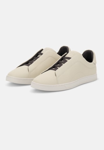 Baskets basses 'Tumbled' Boggi Milano en blanc