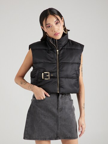 Gilet 'Nicky' di Hoermanseder x About You in nero: frontale