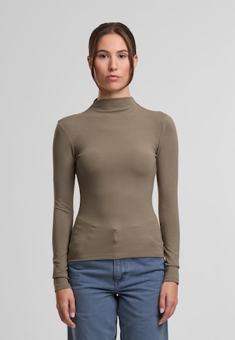 Urban Classics Trui in Bruin: voorkant