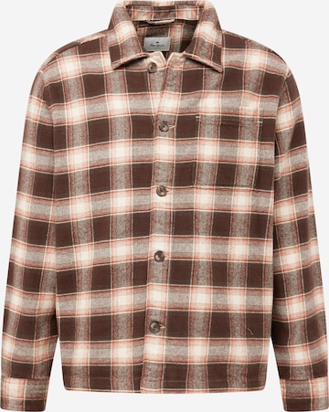 Coupe regular Chemise 'CHAENDLER' Pepe Jeans en marron : devant