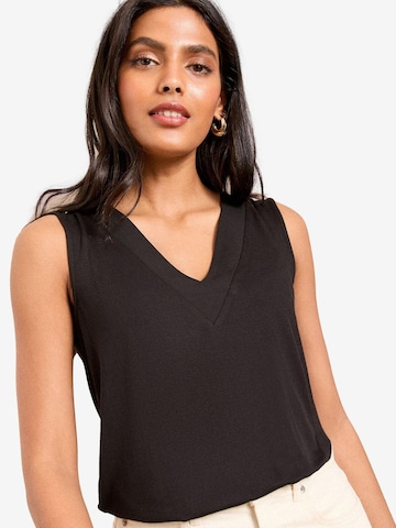 love & roses Top | črna barva: sprednja stran