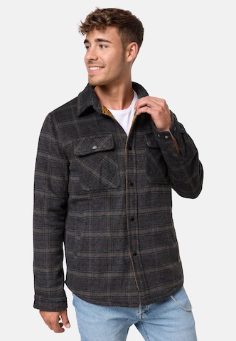 INDICODE JEANS Tussenjas 'Henderson' in Grijs: voorkant
