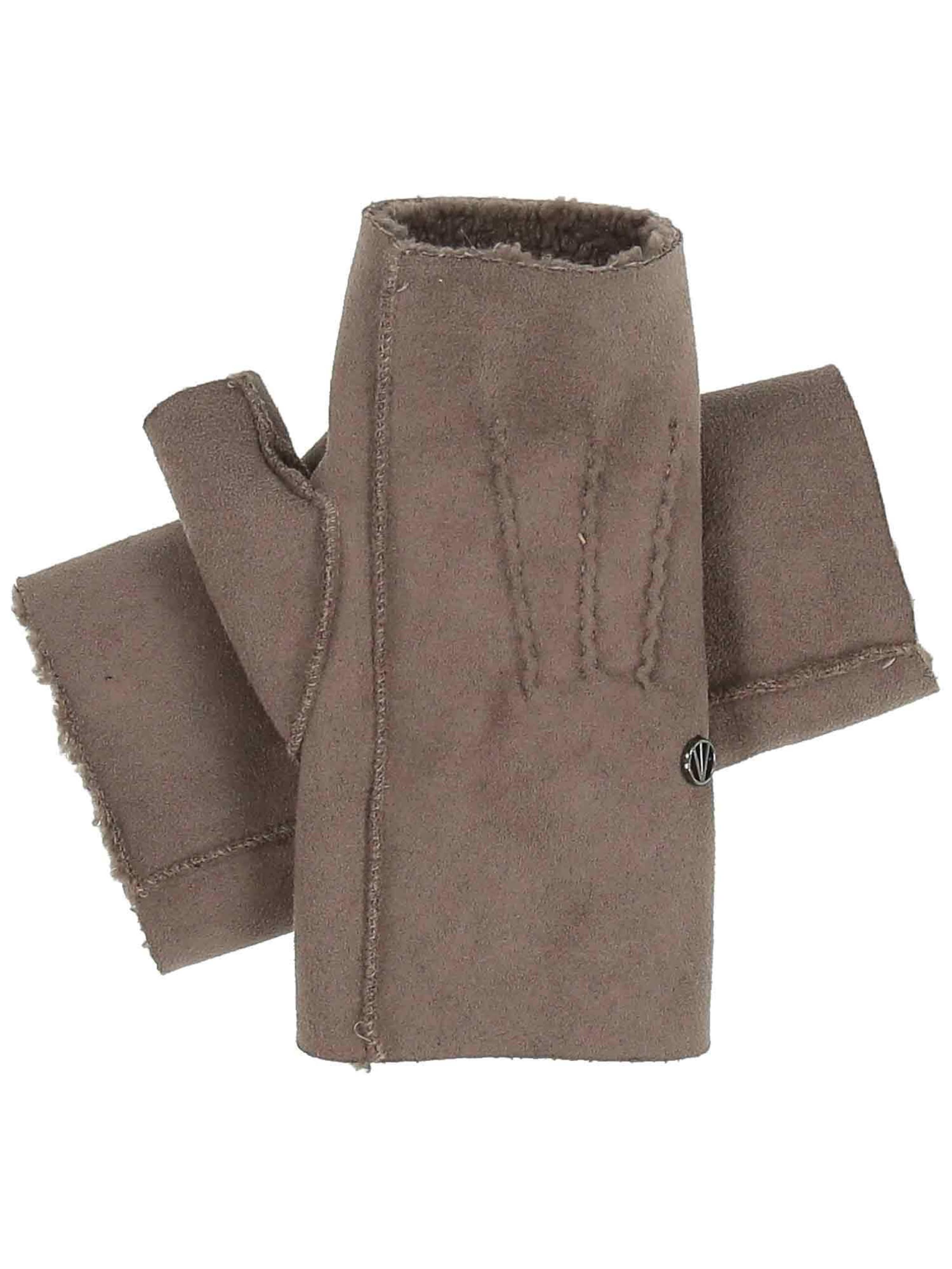 LOEVENICH Handstulpen in Grau: Vorderseite