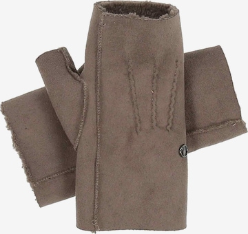 LOEVENICH Handstulpen in Grau: Vorderseite