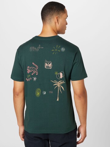 RVCA - Camiseta 'PETROGLYPH' en verde