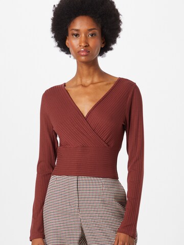 ABOUT YOU Shirt 'Cecile' in Brown: front