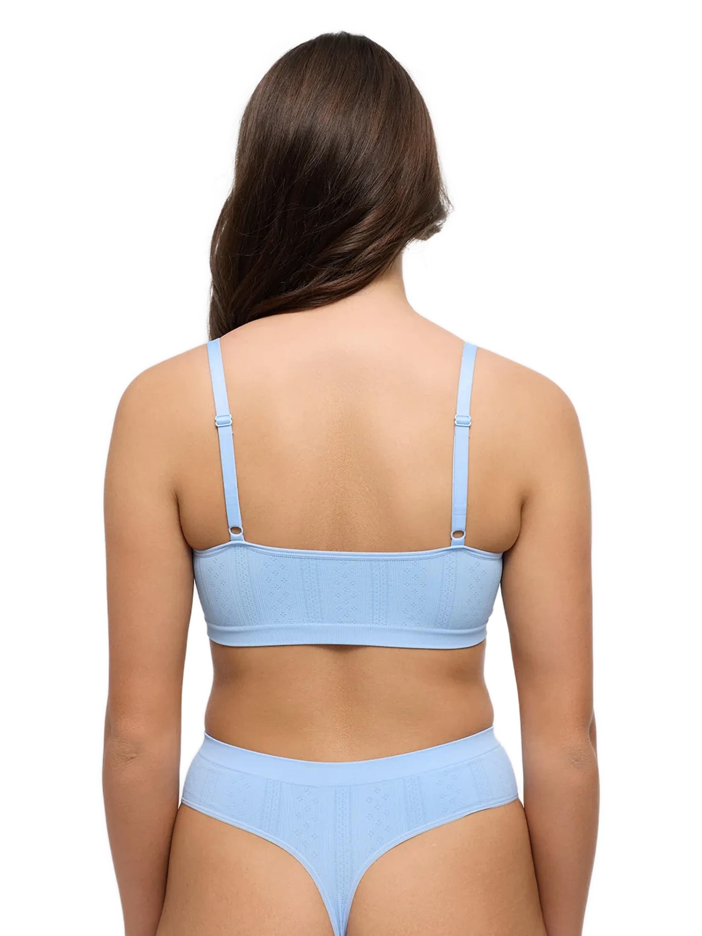cfab Bustier BH 'Jacquard Bralette' in Blauw
