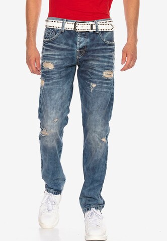 CIPO & BAXX Regular Jeans in Blauw: voorkant