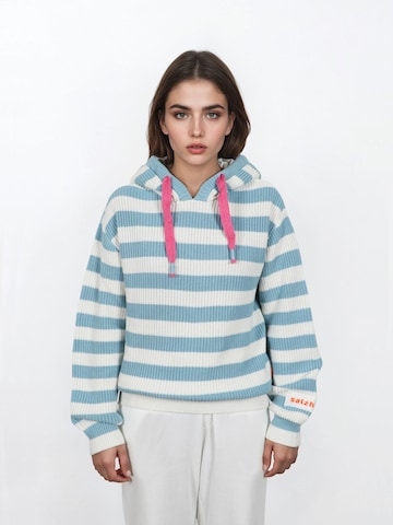 Pull-over 'Velozipee' salzhaut en bleu : devant