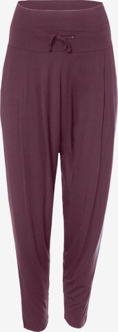 Kismet Yogastyle Tapered Workout Pants 'Ruby' in Purple: front