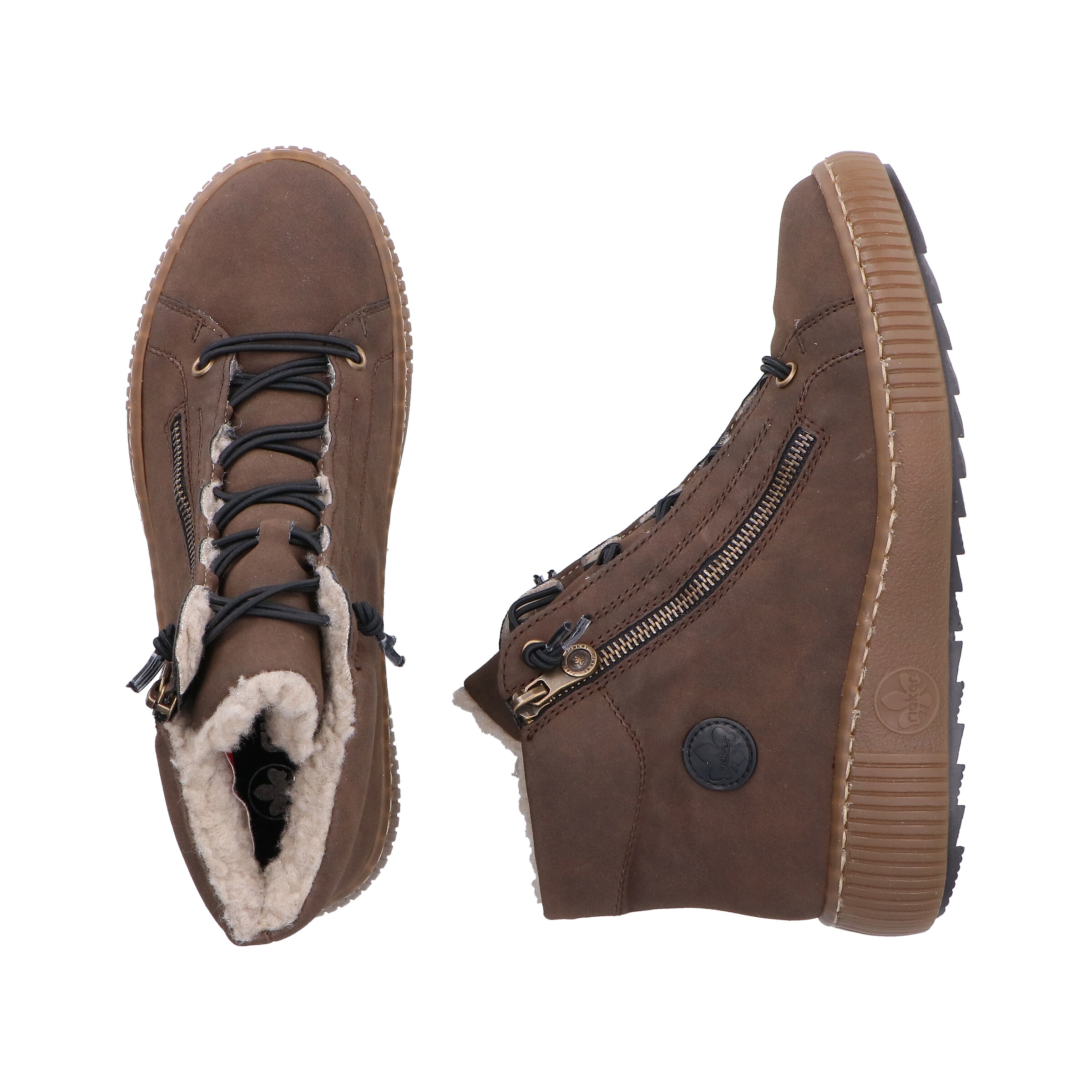 Bottines à lacets 'Z6660' Rieker en marron