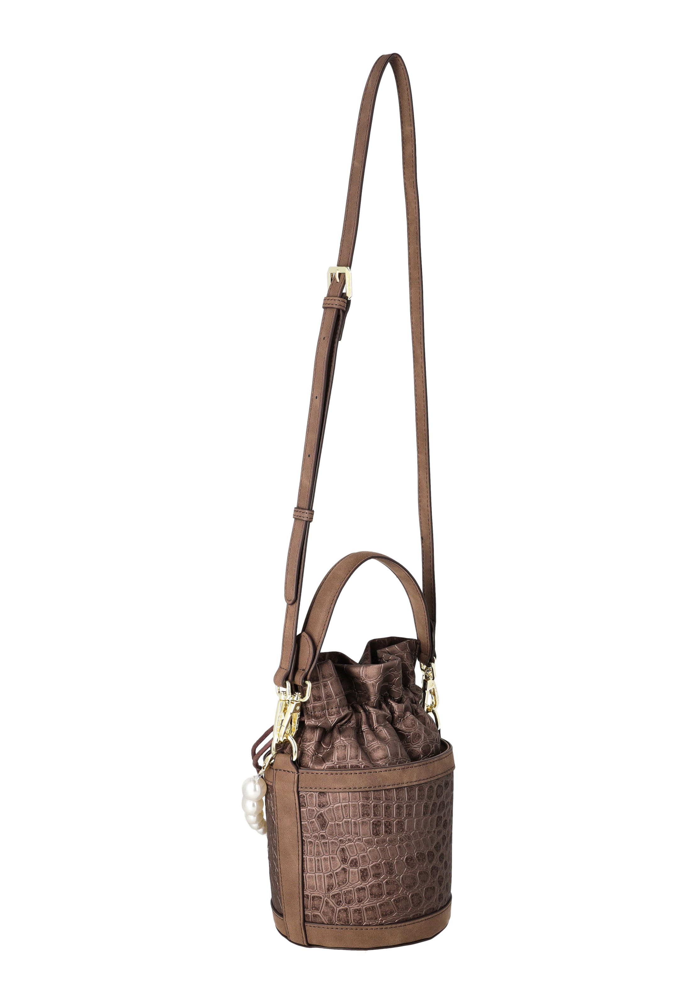 MYMO - Bolso saco 'Pop Eyetheme' en marrón