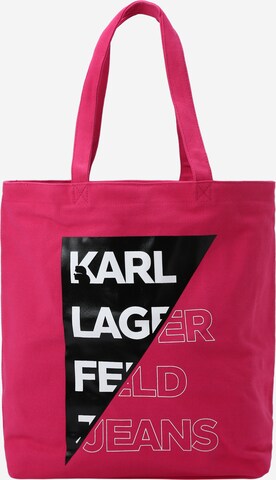 KARL LAGERFELD JEANS Shopper táska - rózsaszín: elől