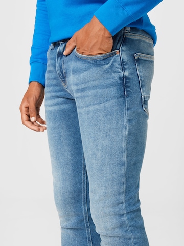 Skinny Jeans 'Seasonal Essentials Skim super slim' de la SCOTCH & SODA pe albastru