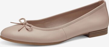 TAMARIS Ballerina i beige: framsida