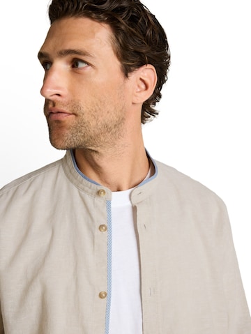 TOM TAILOR Regular fit Button Up Shirt in Beige