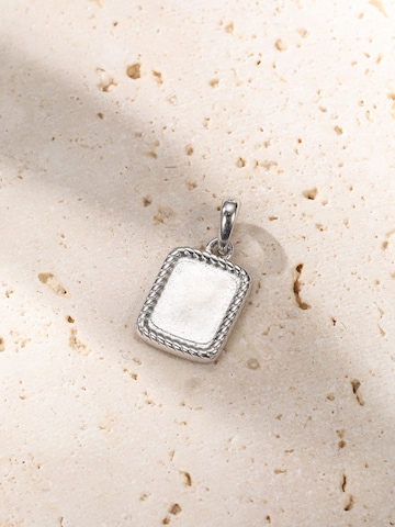Hey Happiness Ketting 'Square Rope' in Zilver