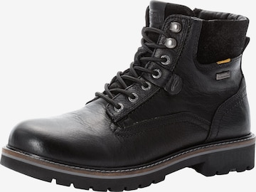 CAMEL ACTIVE Lace-Up Boots in Black: front