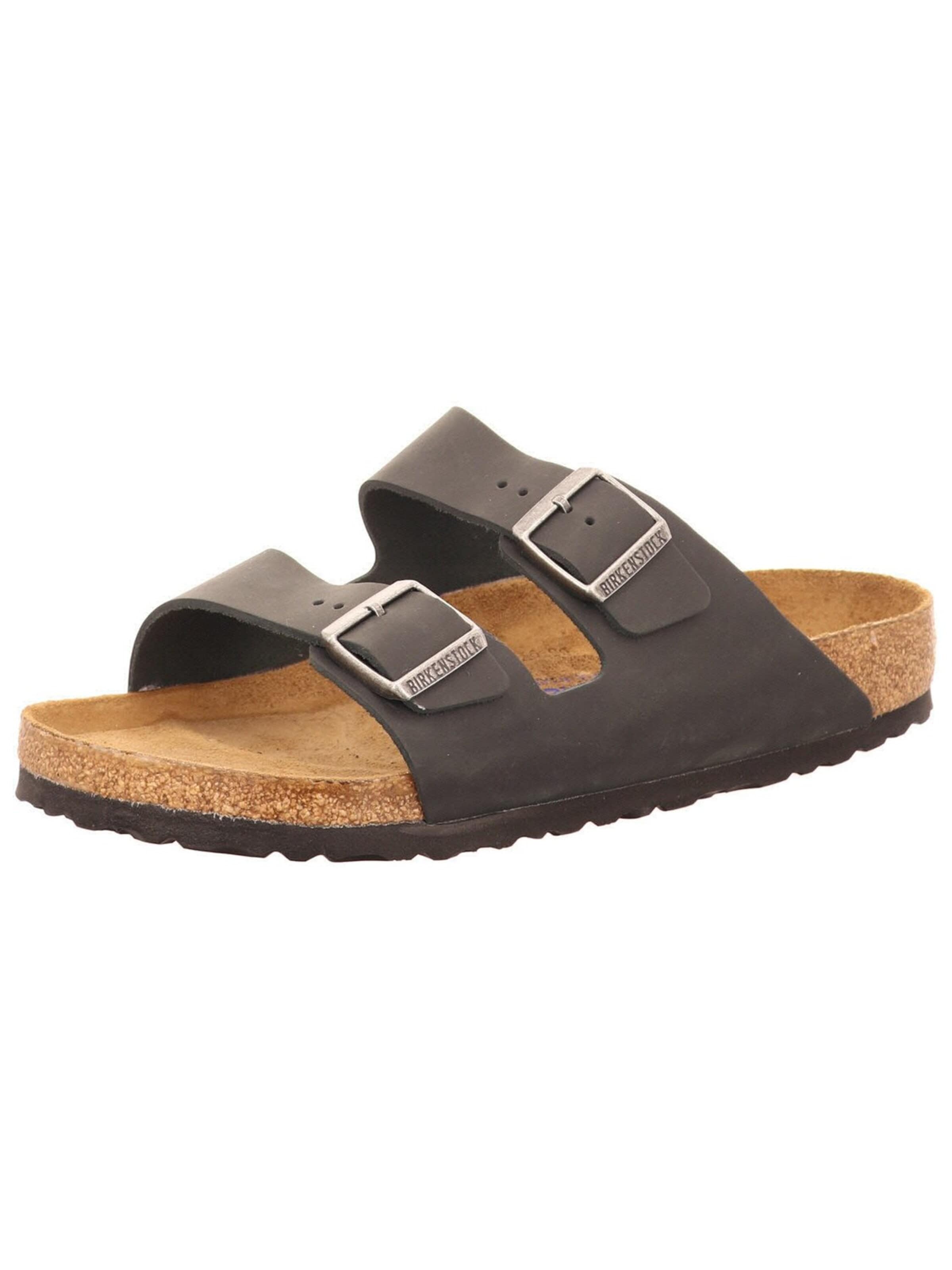 BIRKENSTOCK Pantolette 'Pantolette Damen 0752481Birkenstock ARIZONA SFB Echtleder in schwarz'‌‌‌‌‌‌‌ in 45 in schwarz, Produktansicht