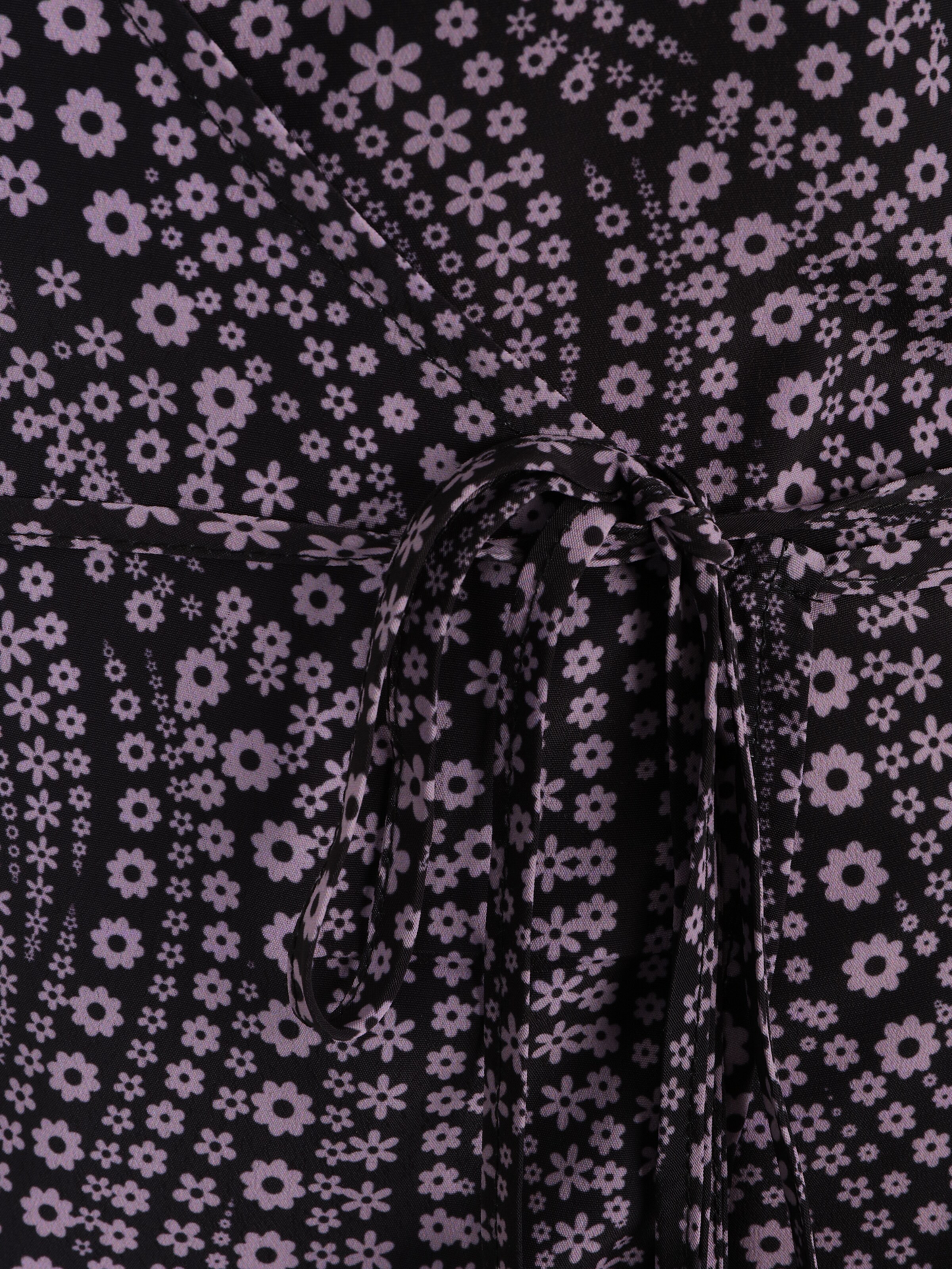 Dorothy Perkins Tall Блузка 'Tall Mono Print Wrap Top' в Черный