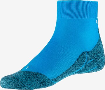 FALKE Athletic Socks in Blue: front