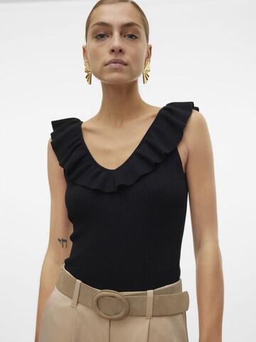 VERO MODA Knitted Top 'Provence' in Black
