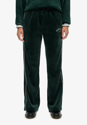 évasé Pantalon 'Country Club' Superdry en vert : devant