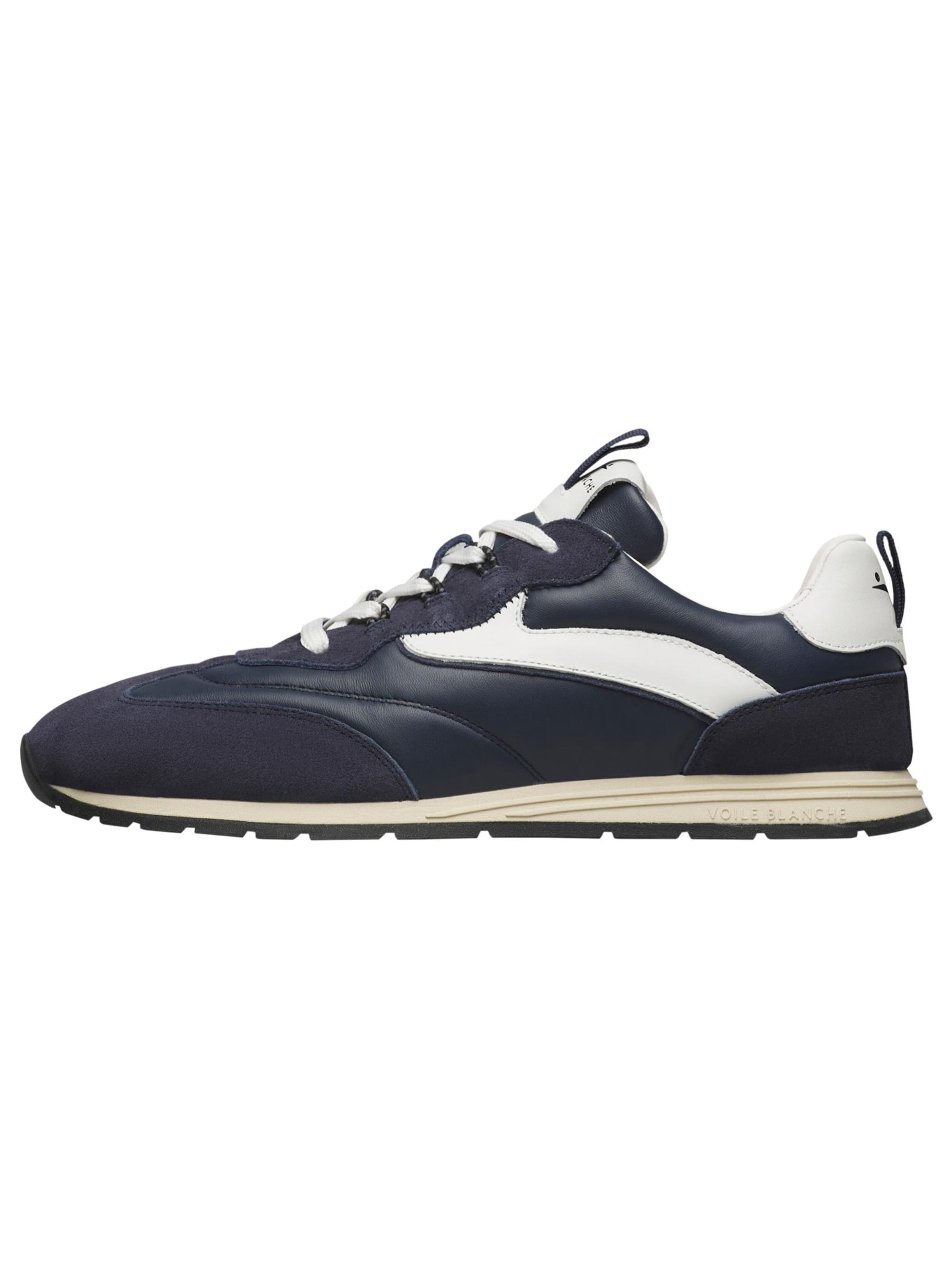 Voile blanche Platform trainers 'PLAY SNEAK M 01.' in Blue: front