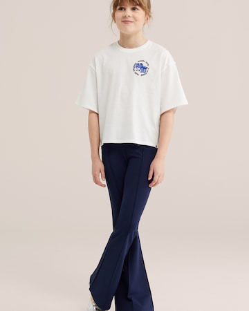 WE Fashion Футболка 'Meisjes' в Белый