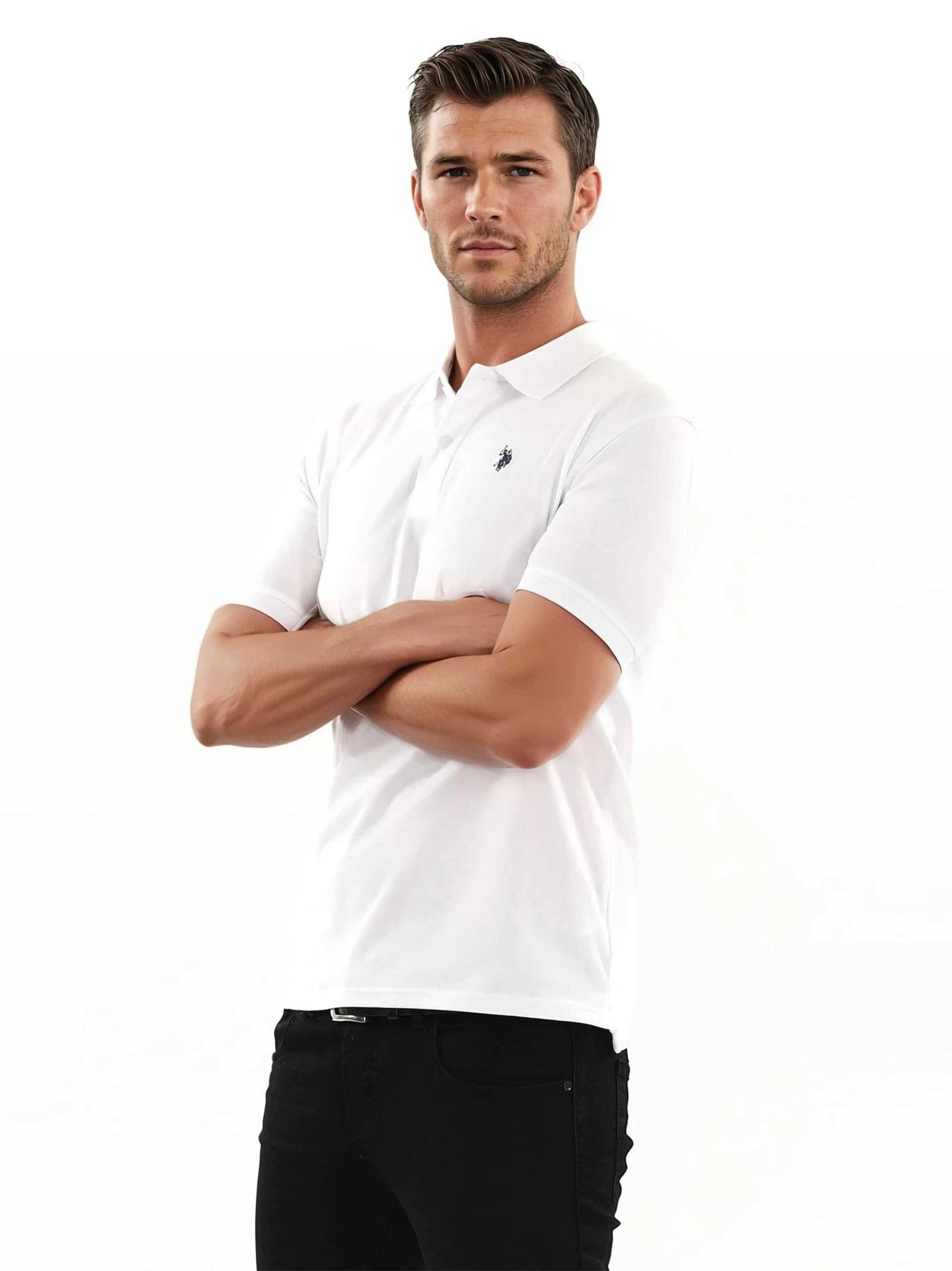 U.S. POLO ASSN. Shirt in Wit: voorkant