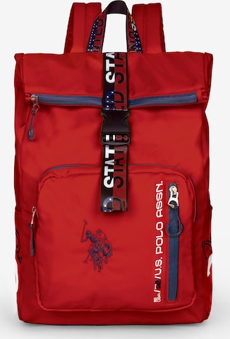 U.S. POLO ASSN. Backpack in Red: front