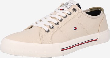 TOMMY HILFIGER Trampki niskie w kolorze beżowy: przód