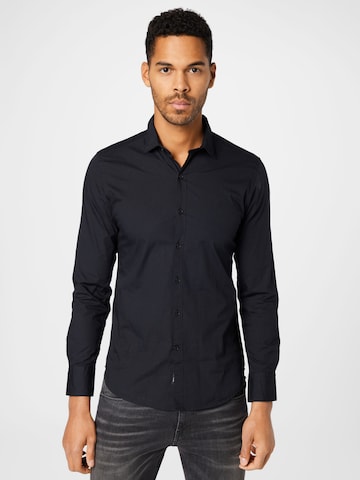 Regular fit Camicia di REPLAY in nero: frontale