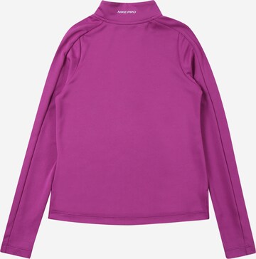 purpurinė NIKE Sportiniai marškinėliai