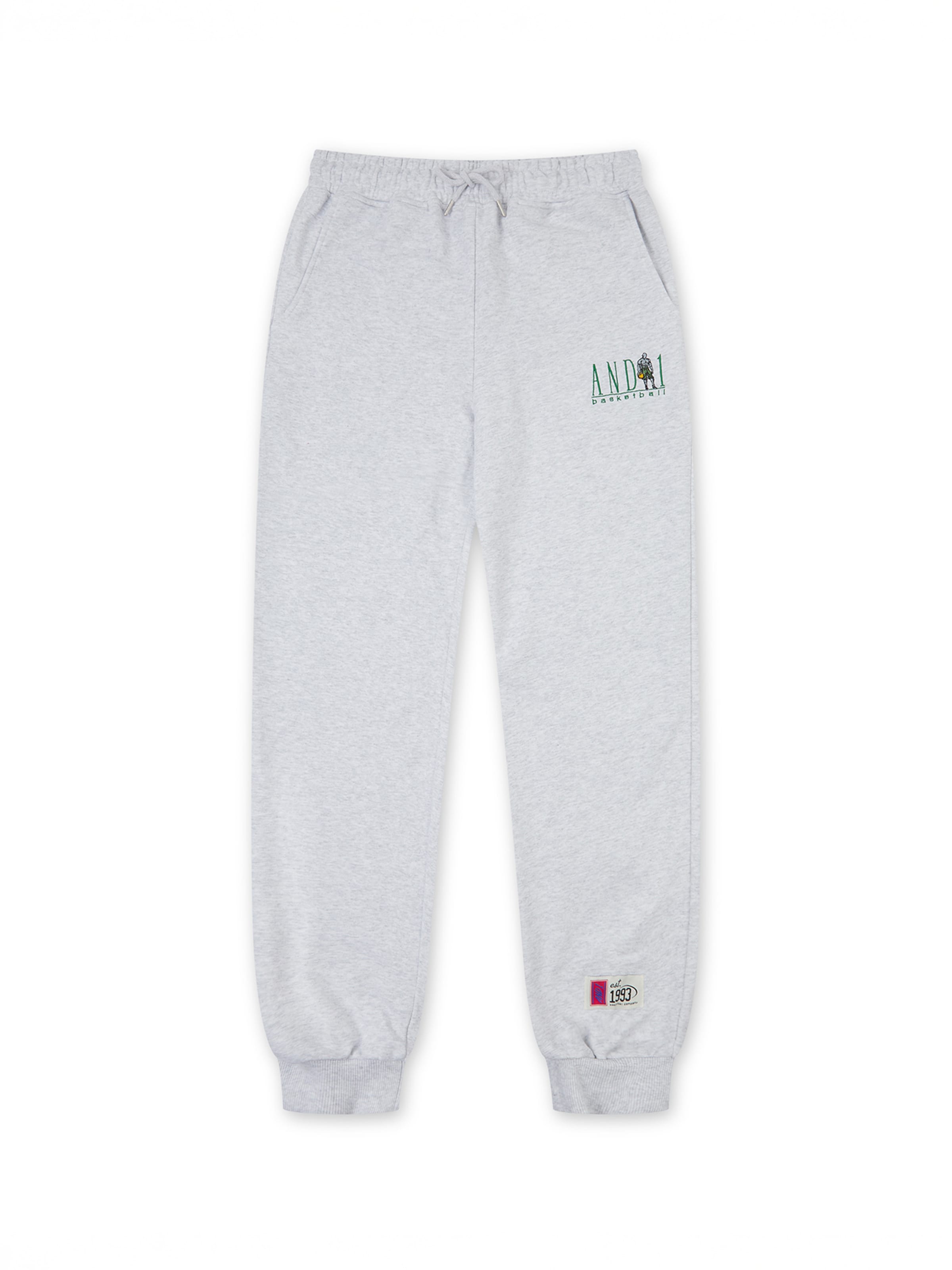 Effilé Pantalon fonctionnel AND1 en gris : devant