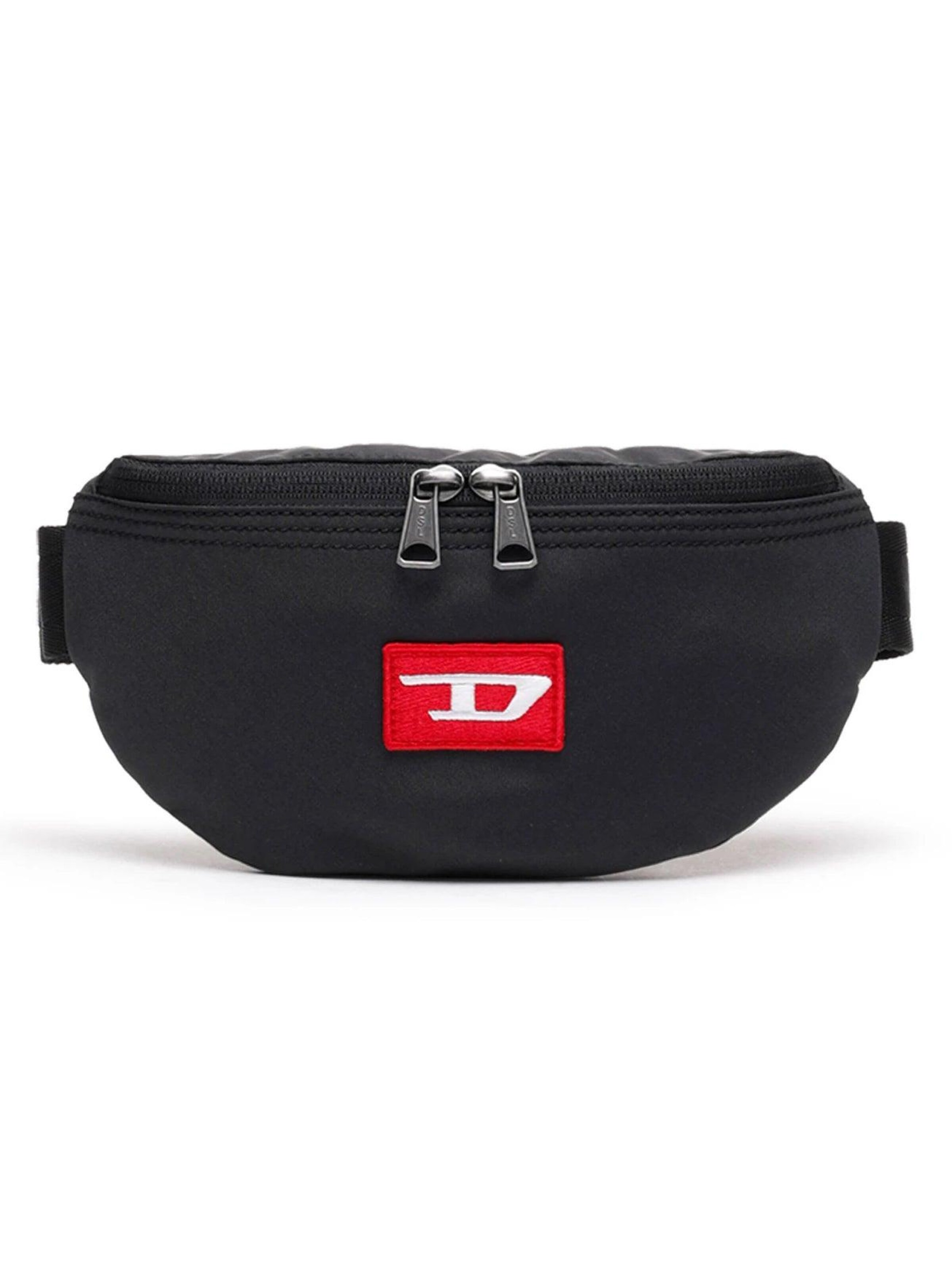 DIESEL Belt bag 'WALLACE CAROT' in Black: front