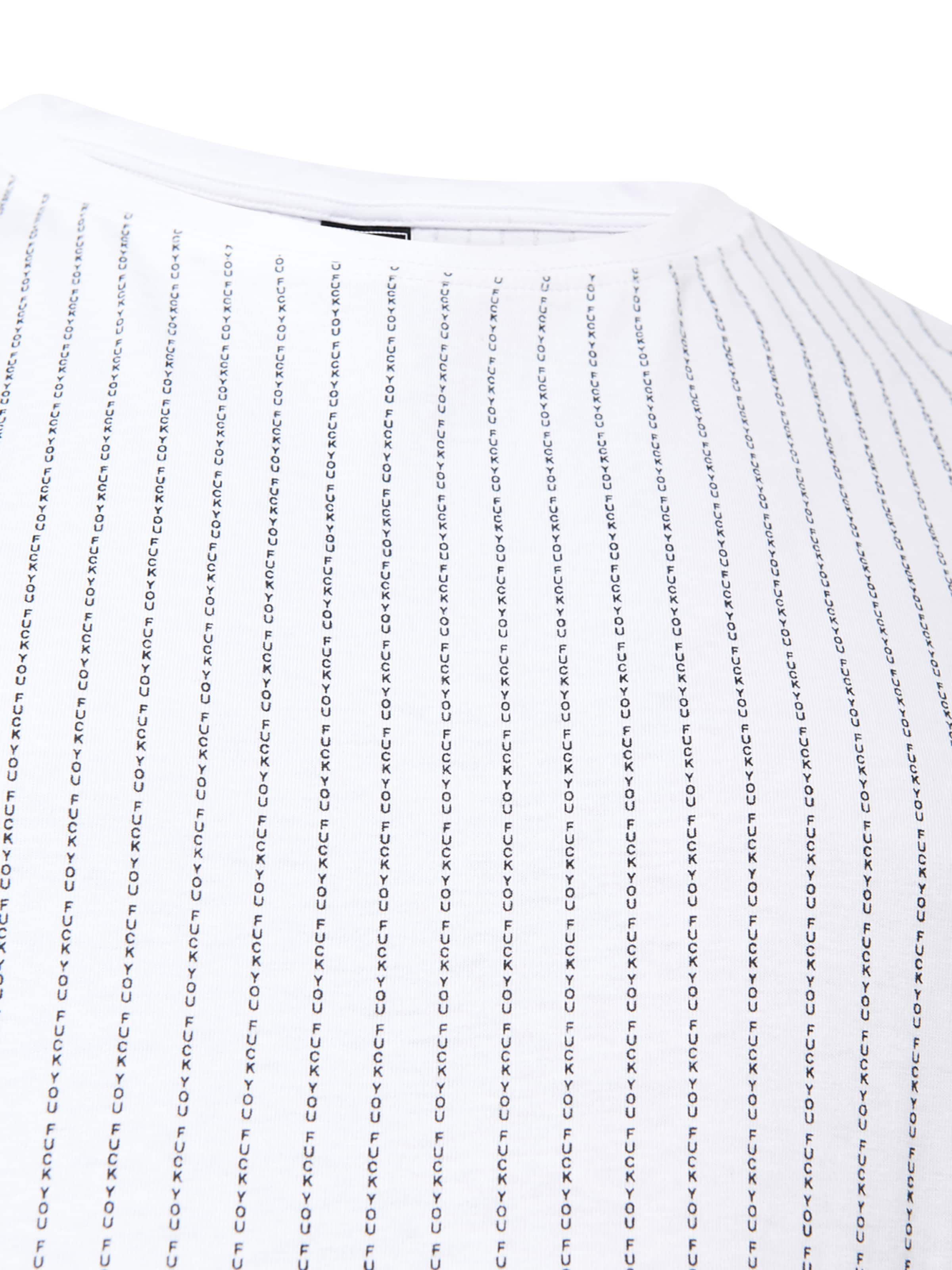 Maglietta 'Fuckyou' di Mister Tee in bianco