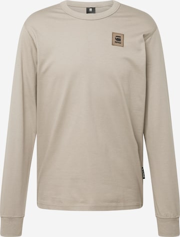 G-Star RAW T-shirt 'Premium Base' i beige: framsida
