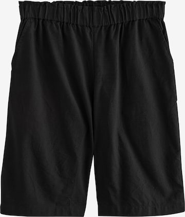 Largi Pantaloni de la Next pe negru: față
