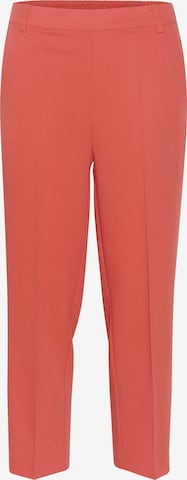 Pantaloni con piega frontale 'Sakura' di Kaffe in rosso: frontale