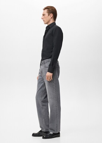 MANGO MAN Slim Fit Hemd 'Perseo' in Schwarz