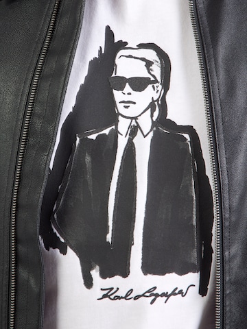 Karl Lagerfeld Μπλουζάκι σε λευκό