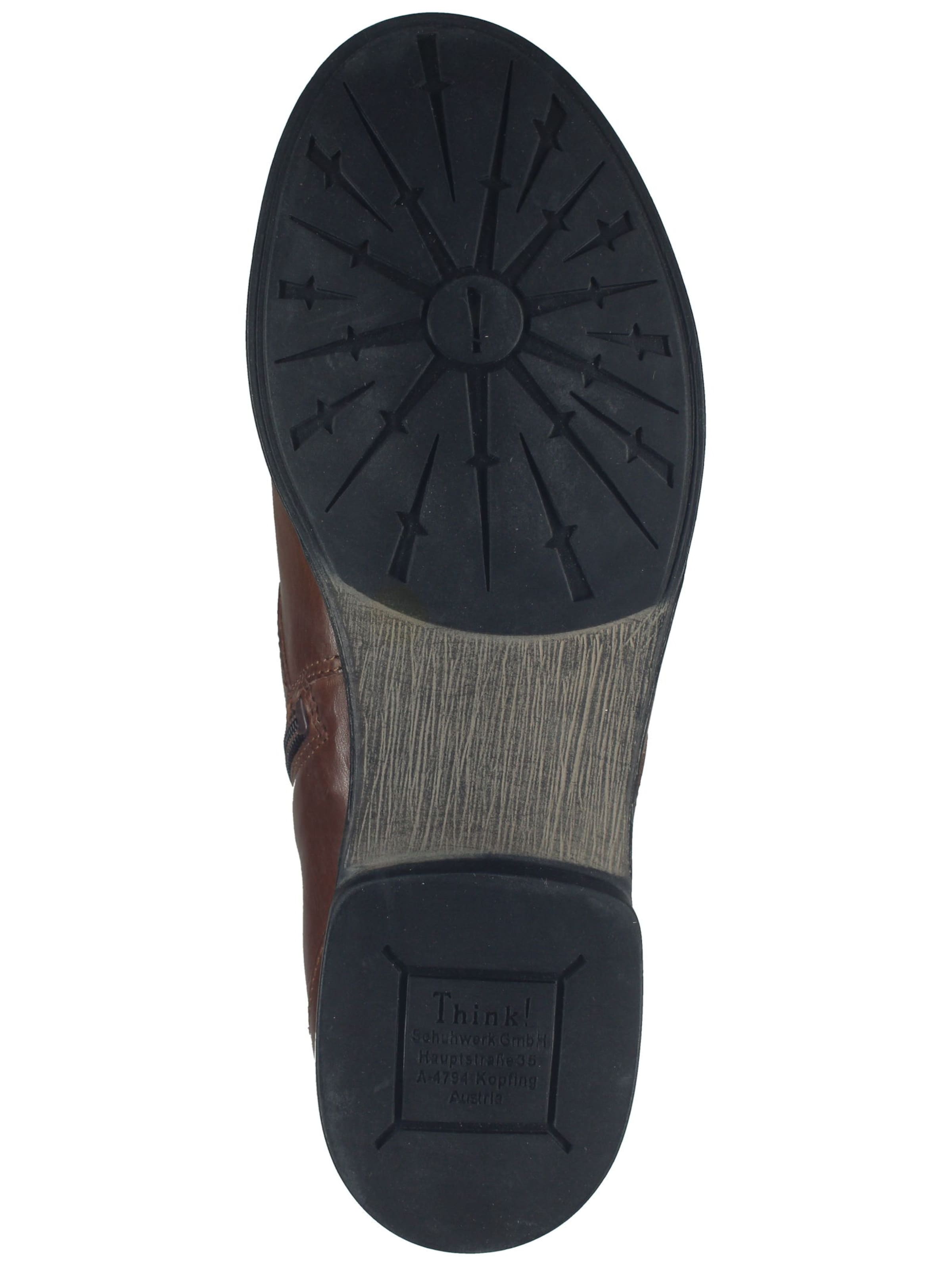 Bottines à lacets THINK! en marron