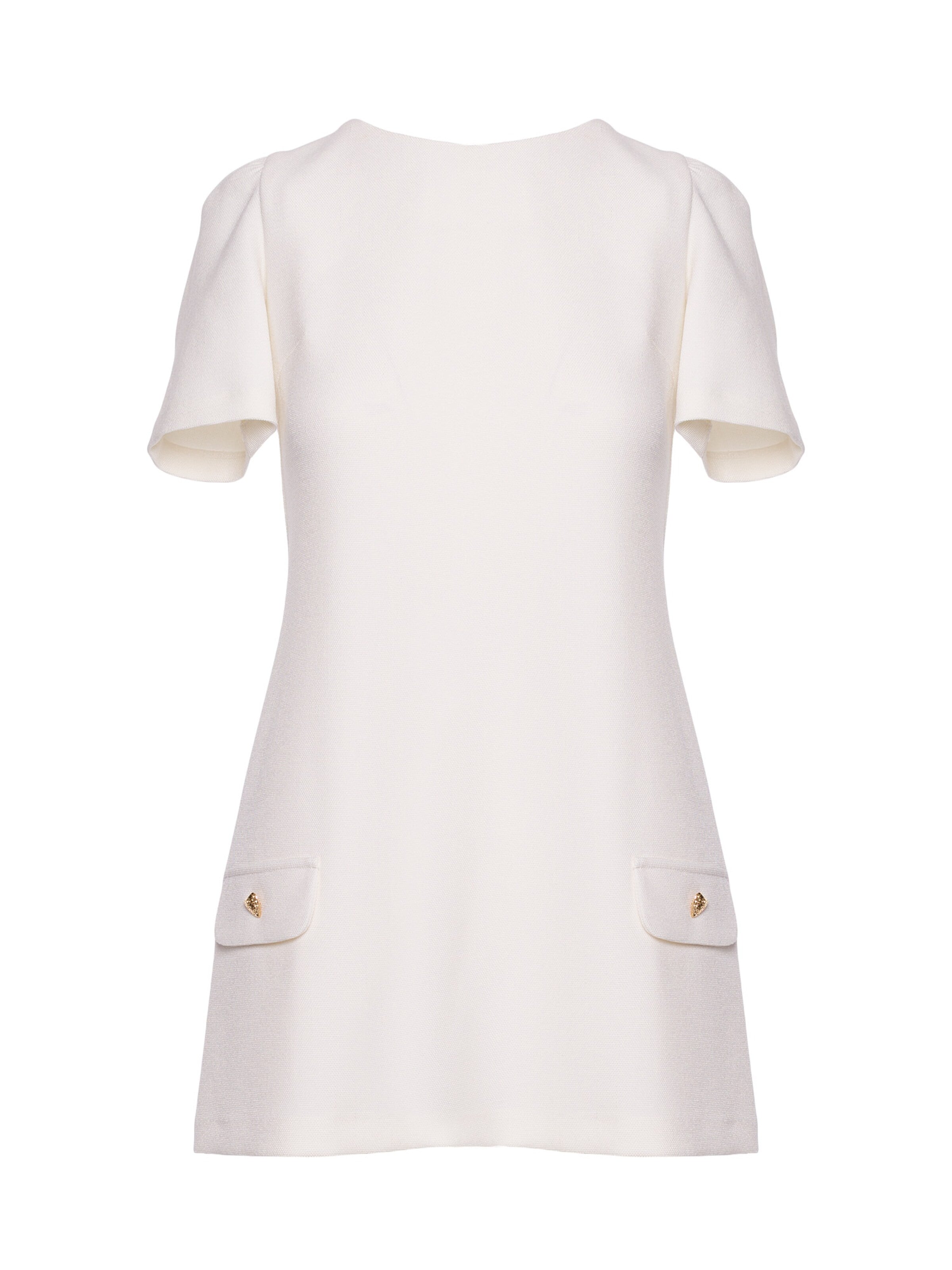 Rochie 'Mini sukienka trapezowa' de la made of emotion pe bej: față
