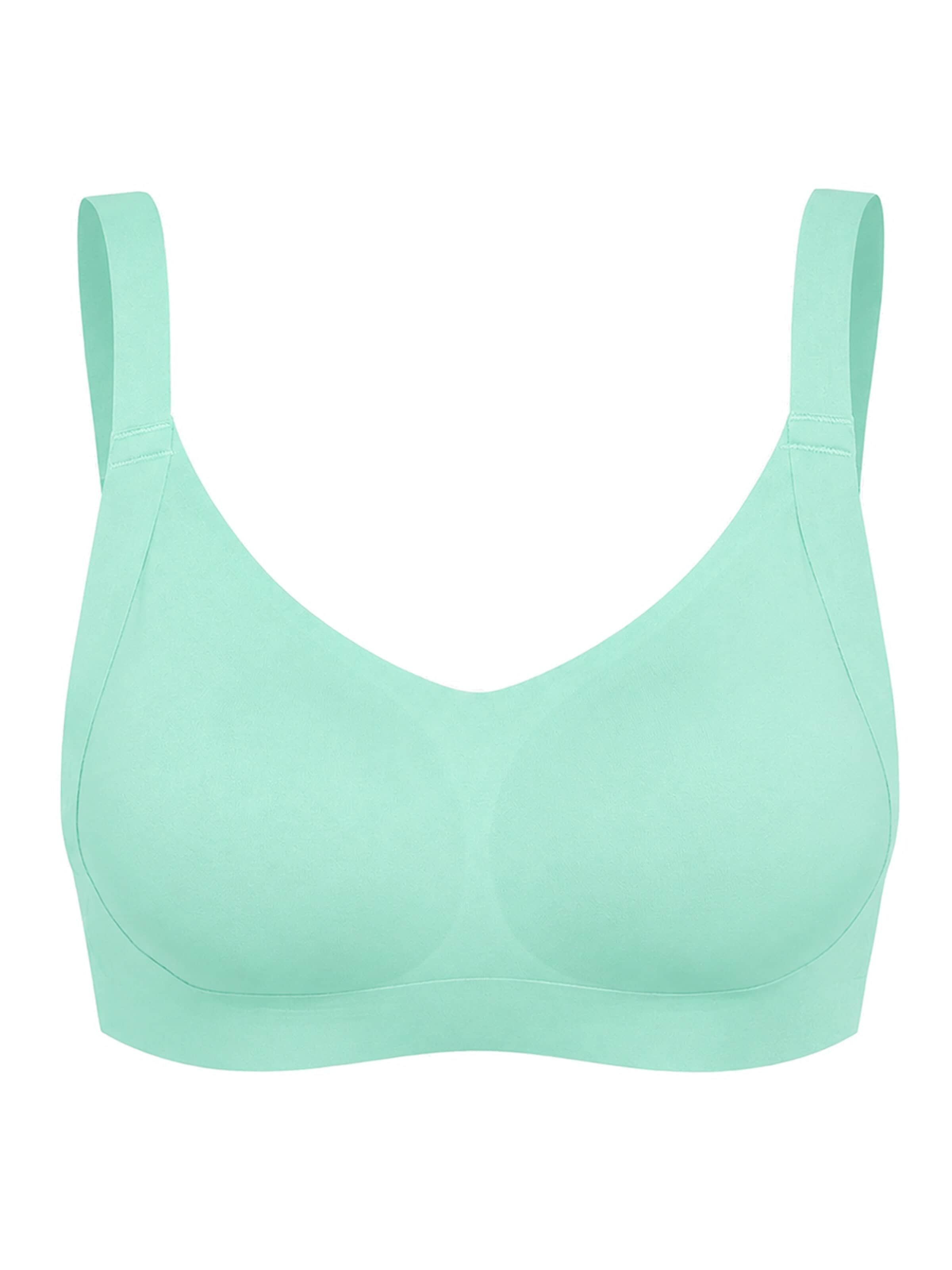 Soutien-gorge 'Seamless Compact Push-Up BH' cfab (formerly creamy fabrics) en vert : devant